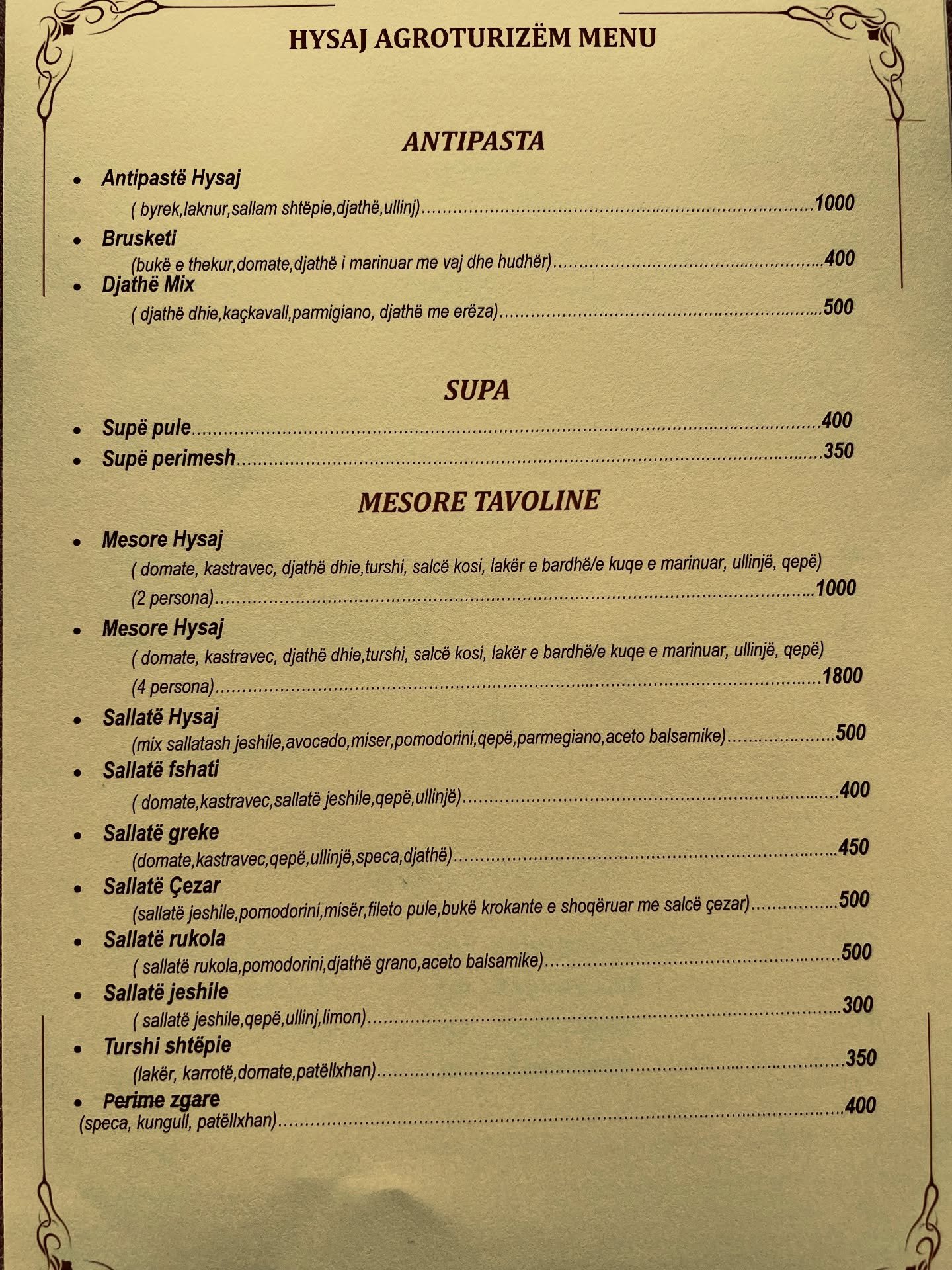 Menu 3